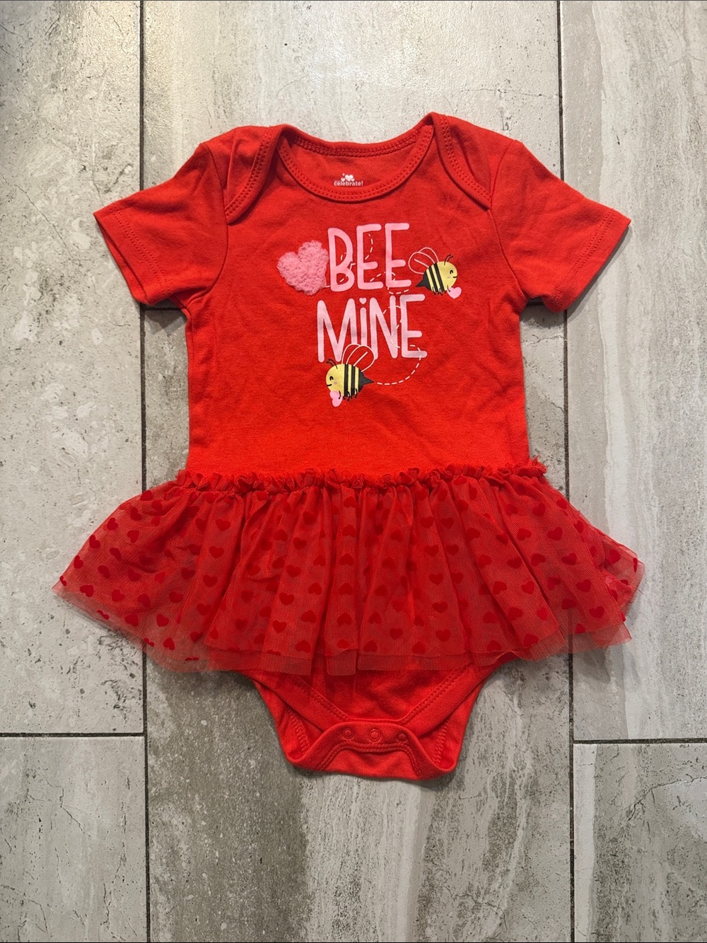 Celebrate It Red "Bee Mine" Tutu One-Piece